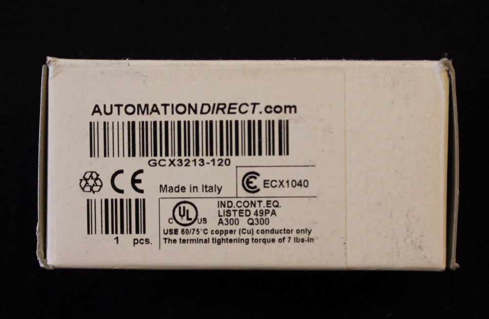 AUTOMATION DIRECT GCX3213 120 22MM Amber Yellow Lens Illuminated Push Button