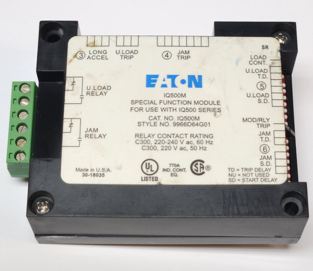 EATON CUTLER HAMMER IQ500M Special Function Module for IQ500 Relay 9966D64G01