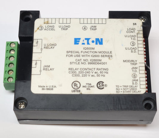 EATON CUTLER HAMMER IQ500M Special Function Module for IQ500 Relay 9966D64G01