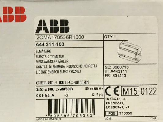 ABB A44 311 100 Electrical Meter Monitor Module 2CMA170536R1000