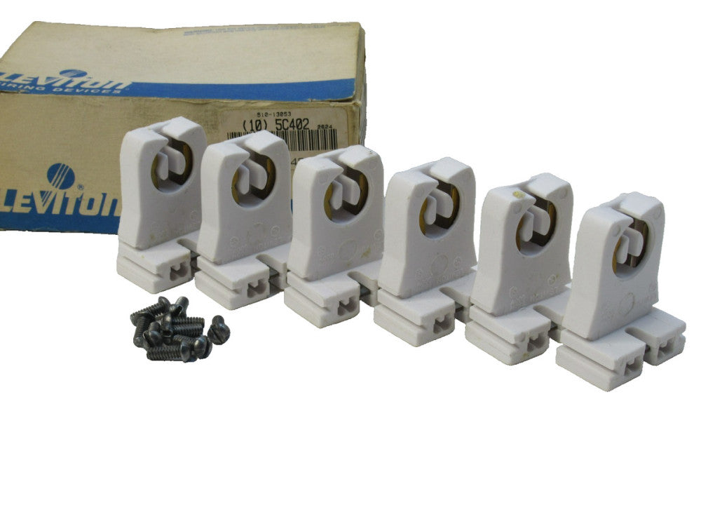 (NEW - Box of 6) LEVITON 13053-UN , 13053UN 660W 600V Fluorescent Lamp Holder