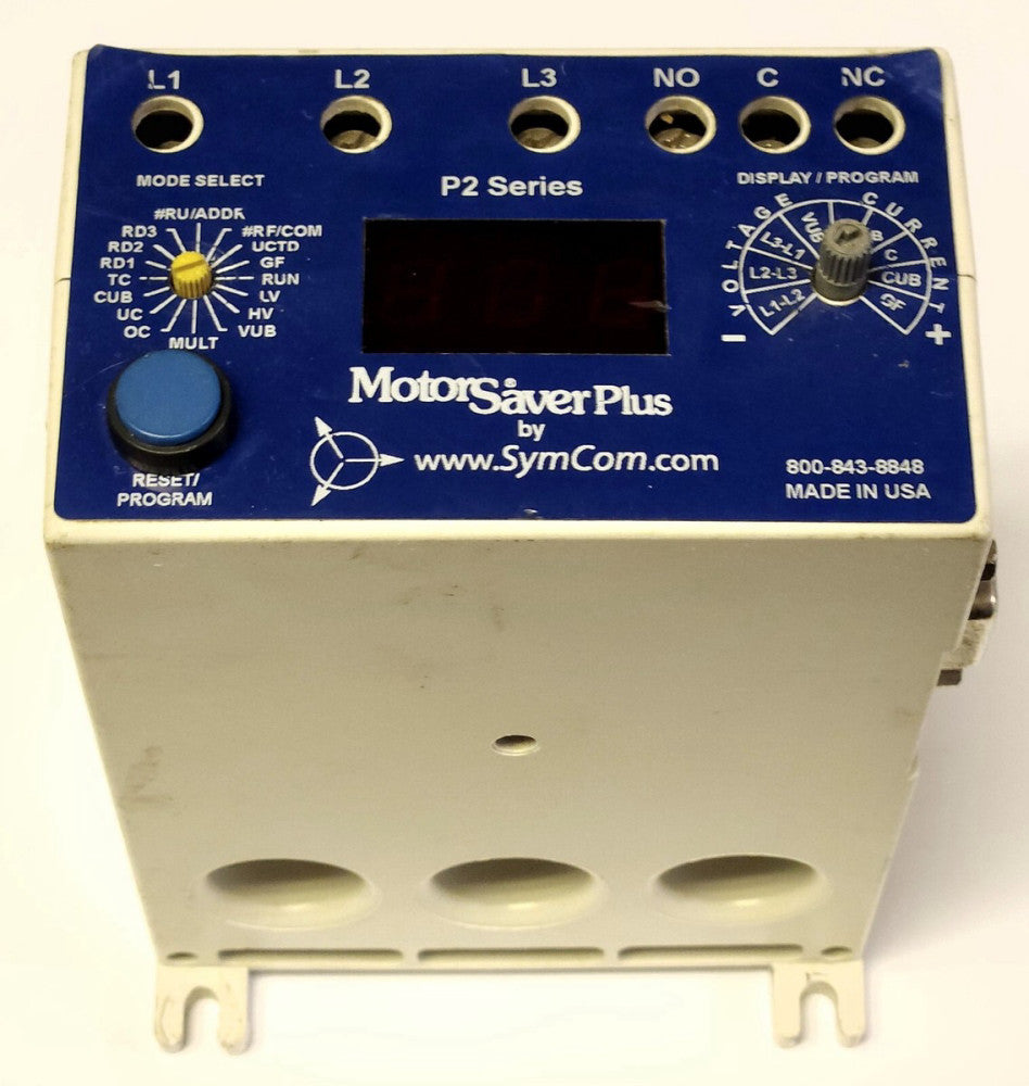 SYMCOM 777-P2 Motor Saver Plus Electronic Overload Relay Size 20-90 AMPS 3 Phase