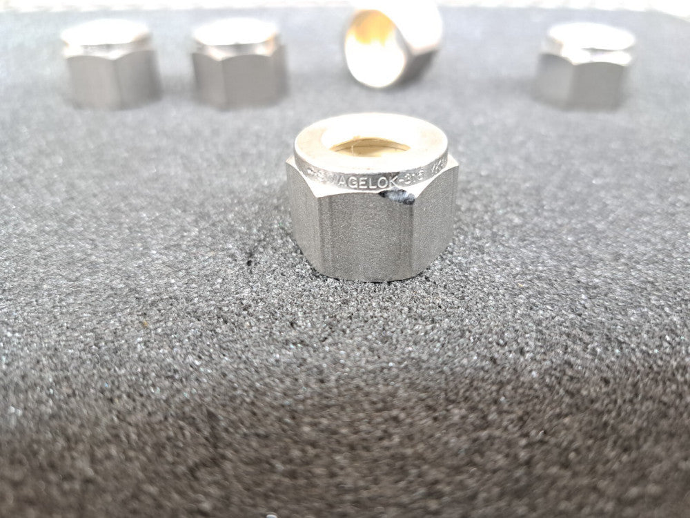 New, Parker, 5NU5-316, Compression Nut A-LOK 5/16 Tube SS, sold as lots of 5pcs