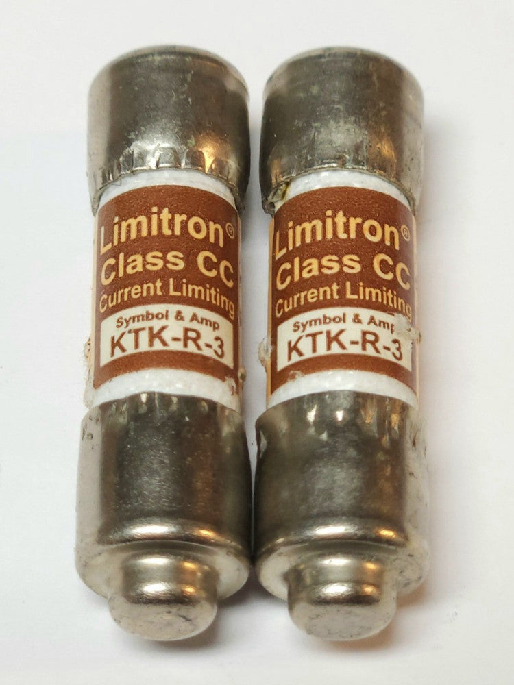 LOT OF 2 BUSSMANN KTK R 3 Limitron Current Limiting Fuse 600 VAC 3 AMP