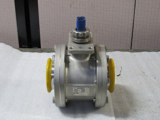 Sharpe SS Stainless 3" Actuated Tri Camp Tri Clover Ball Valve 66 CF3M CWP 720