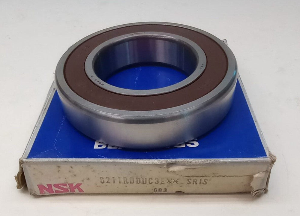 NSK 6211RDDUC3E Ball Bearing Deep Groove 55X100X21mm Double Sealed