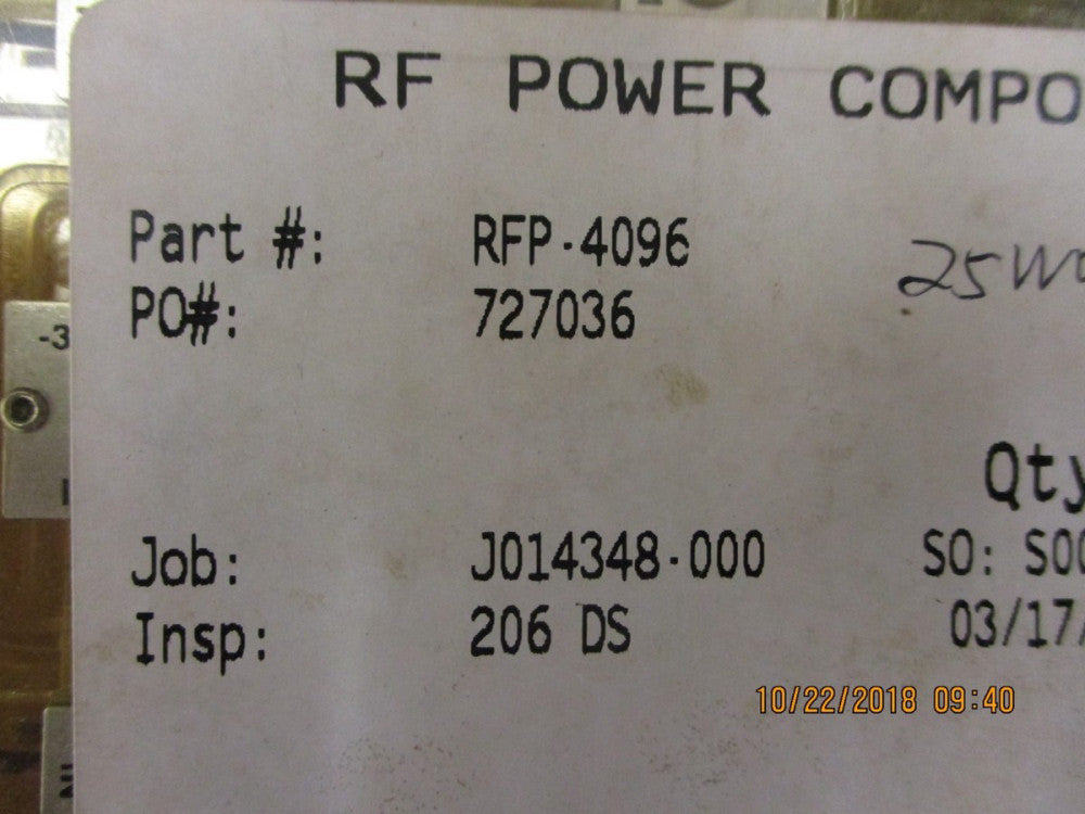 RFP-4096 RF Power Components RF Power Module BRAND NEW!