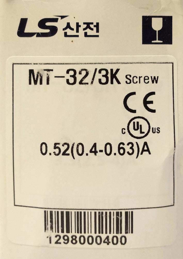 LS ELECTRIC MT-32/3K 0.52 0.4-0.63 AMP MT 32 Thermal Overload Relay