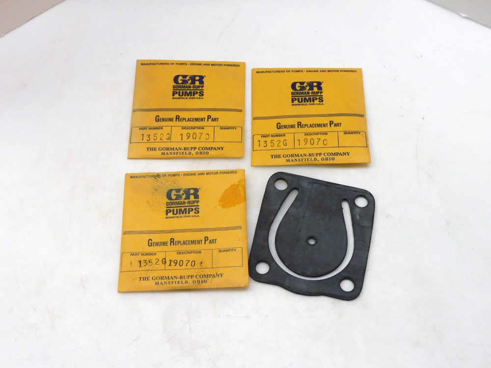LOT OF 3 GORMAN-RUPP 1352G 19070 CHECK VALVE GASKET