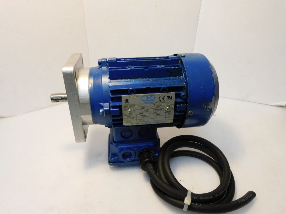 CEG MTOML63B2/2 SP ELECTRIC MOTOR 0,35 HP 0,25 KW 60Hz 230/460V 1.4/0.7A 3410RPM