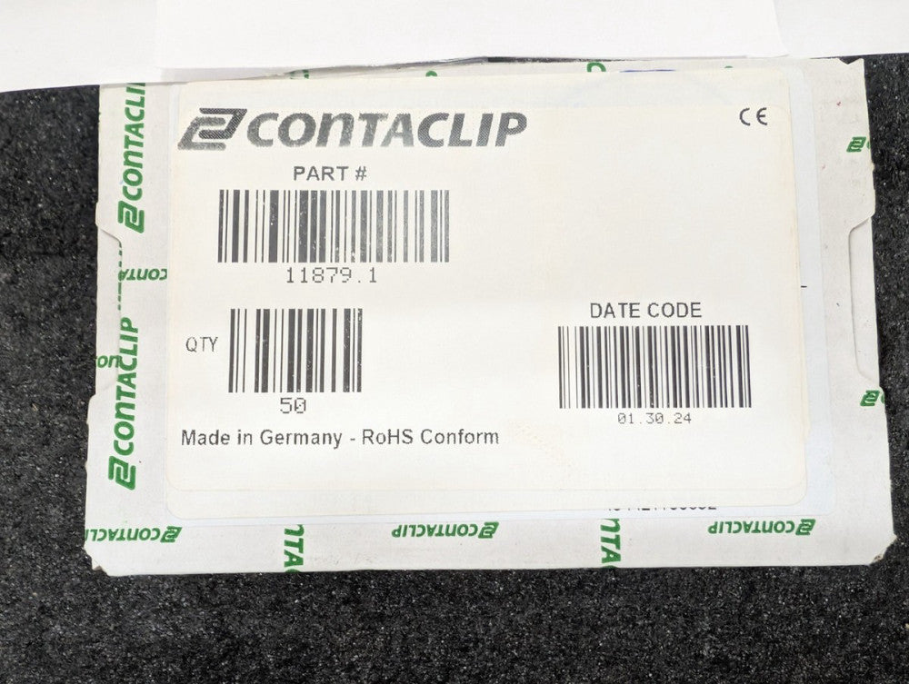 New, Conta-Clip, 11879.1, TERM BLOCK HDR 4POS 3.50MM - Lot of 50pcs