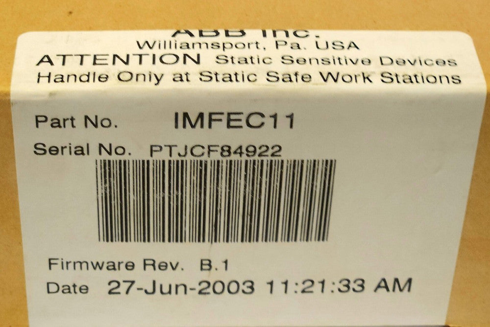SEALED ABB IMFEC11 SYMPHONY Analog Input Module BAILEY