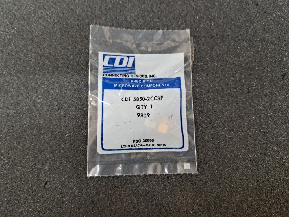 New, Carlisle, 5850-2CCSF, RF COAXIAL CABLE MOUNT CONNECTOR