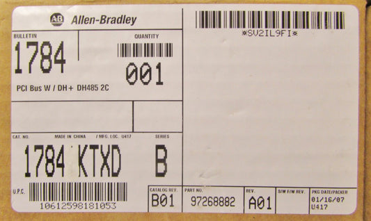 ALLEN BRADLEY 1784 KTXD PCI Bus W DH + DH485 2C Communication Module 