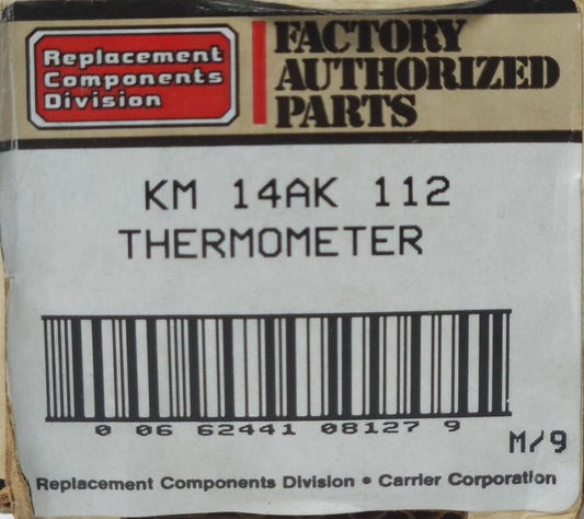 RDC Replacement Parts KM 14AK 112 KM14AK1120 Thermometer 42934 0-180°F -17-82°C
