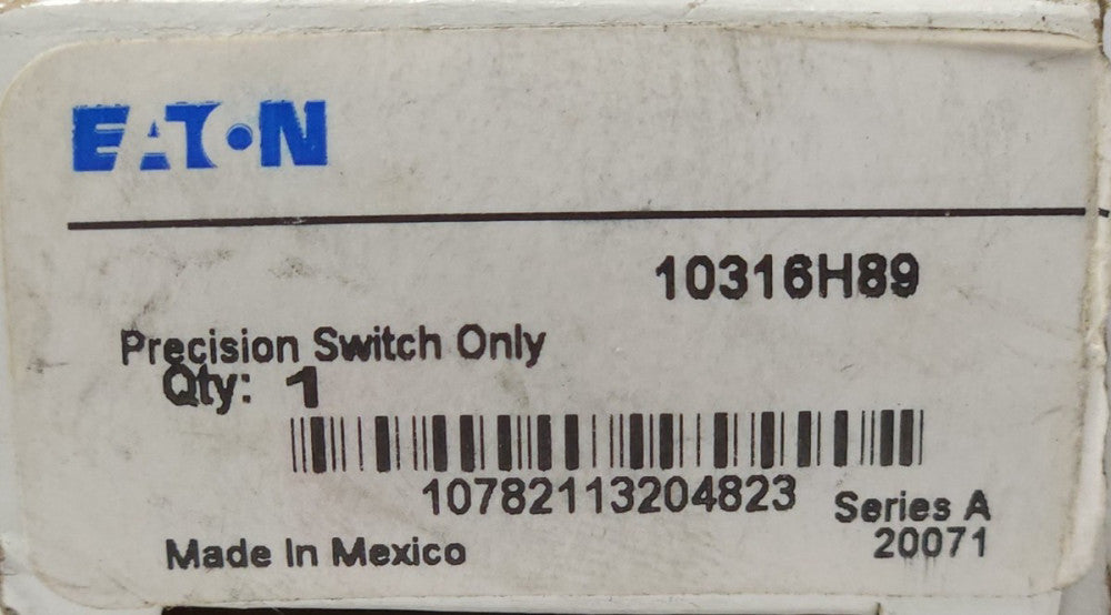 EATON CUTLER HAMMER 1031H89 Snap Action Precision Limit Switch