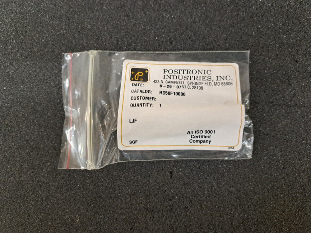 New, Positronic, RD50F10000, D-Sub FEMALE CONNECTOR 50P CRIMP ZINC SHELL