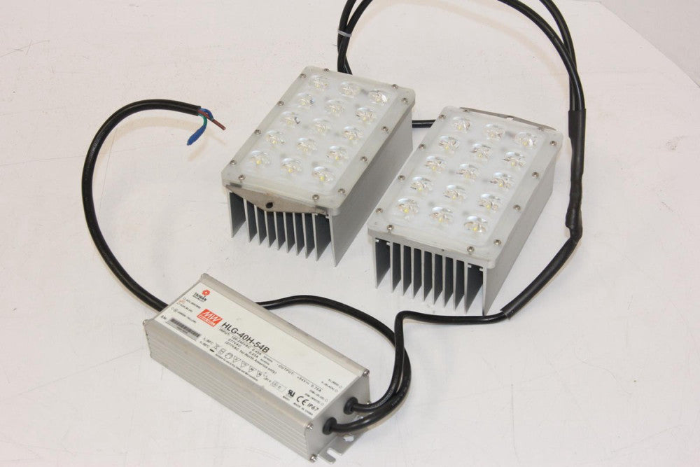 MEAN WELL HLG-40H-54B LED Driver with Dual 15 LED Arrays