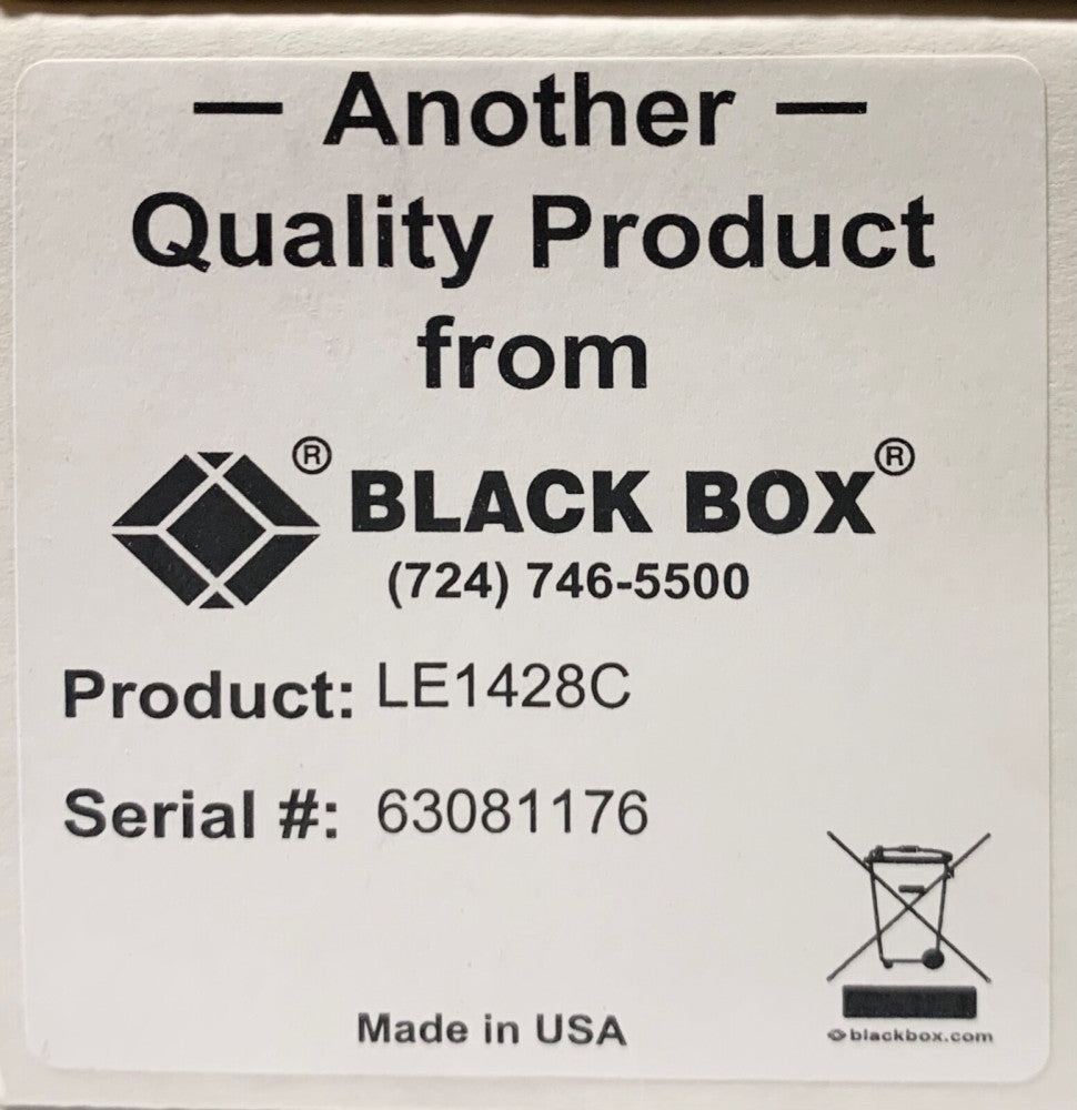 BLACK BOX LE1428C 4 Port Fiber Switch Module 