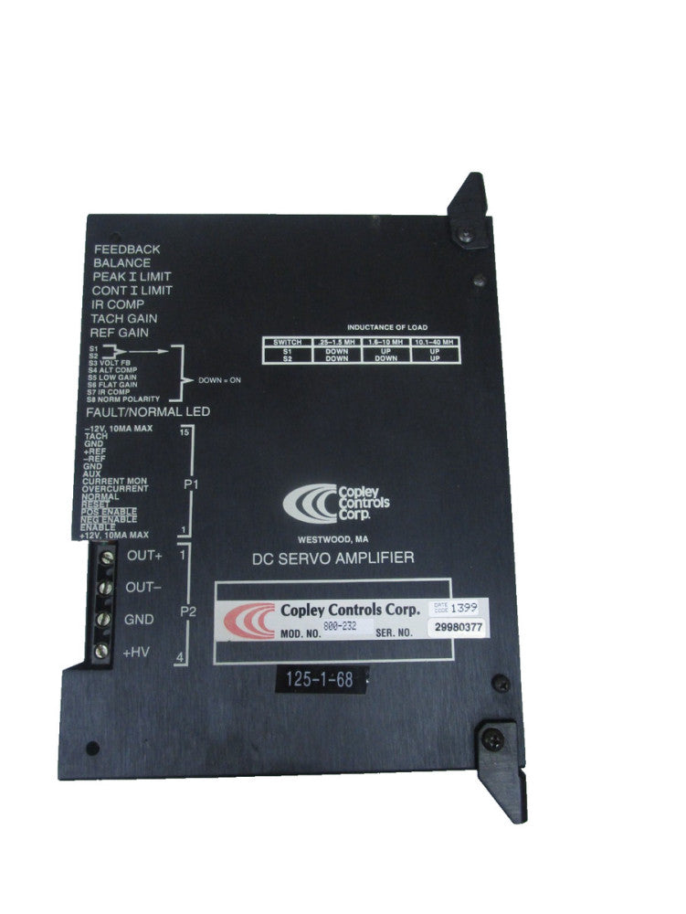 Copley Controls 800-232 DC Amplifier 12V 10mA