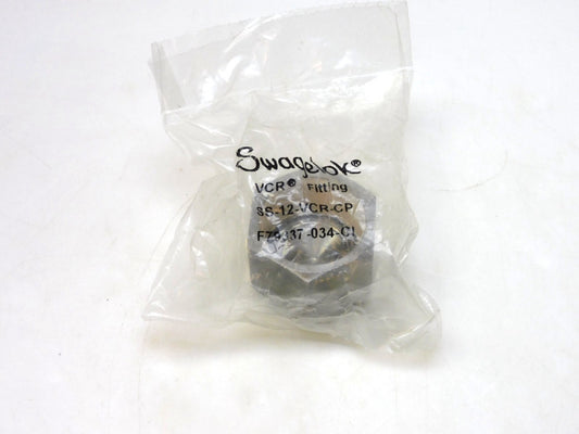 SWAGELOK SS-12-VCR-CP STAINLESS STEEL VCR FITTING CAP 3/4"