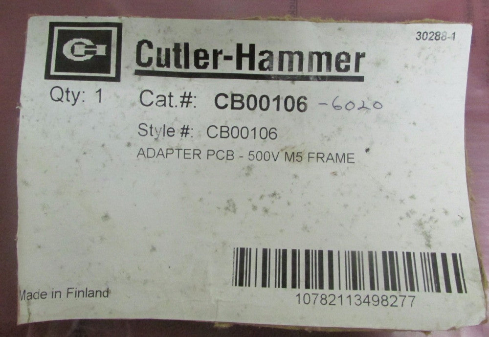 Eaton Cutler Hammer CB00106 SV Drive SV9000 Adapter PCB Board 500 V MS Frame 