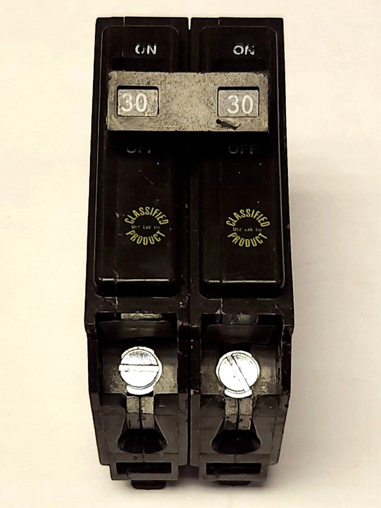 EATON CUTLER HAMMER CHQ230 2 Pole 30 AMP Type CHQ Circuit Breaker