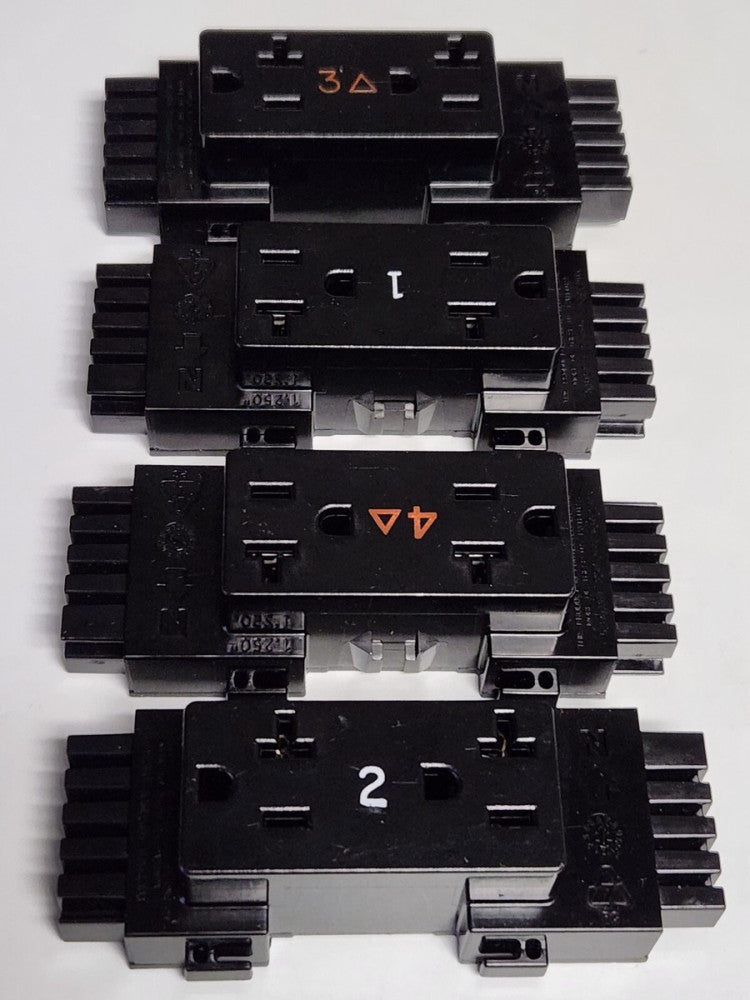 LOT OF 4 DEKKO 1 2 3 & 4 Receptacle 580534 2004.04 1003.04 4003.04 30004.04
