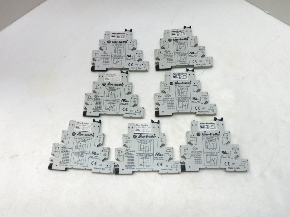 ALLEN BRADLEY 700-TBR24 INTERFACE RELAY 700-HLT1Z SER A LOT OF 7