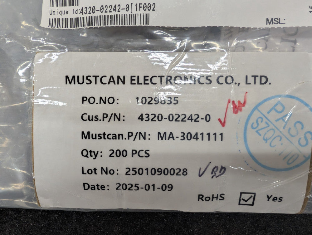 New, Mustcan, MA-3041111, 4 PIN SCREW TERMINAL 5.08x7.5MM - Lot of 359pcs