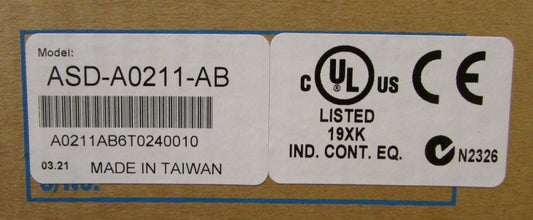 DELTA ASD A0211 AB 200W 110-115V AC Servo Drive 110 Output