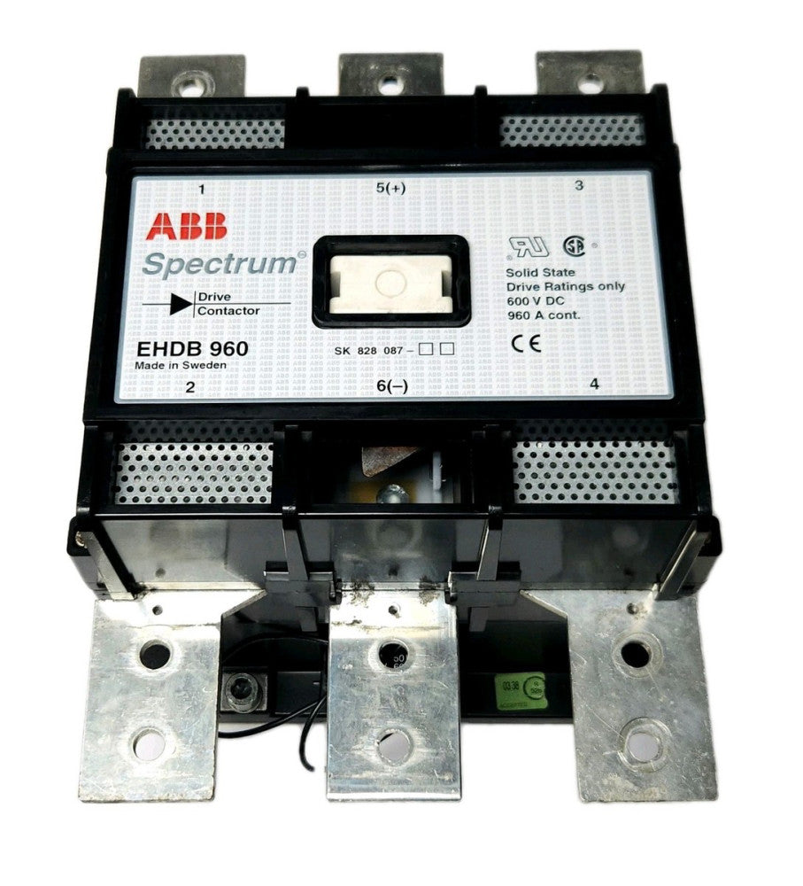 ABB EHDB 960 SPECTRUM 120 VAC 960 AMP EHDB960C-1L DRIVE CONTACTOR 600 VDC SK 828
