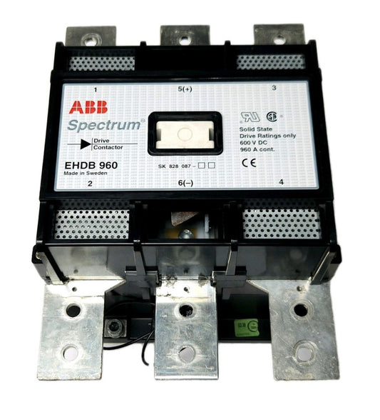 ABB EHDB 960 SPECTRUM 120 VAC 960 AMP EHDB960C-1L DRIVE CONTACTOR 600 VDC SK 828
