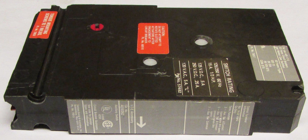 SIEMENS ITE A01ED62 ED CED EC HED Side Mount Auxiliary Switch