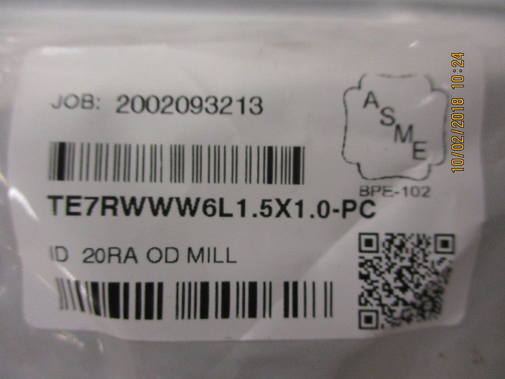 TE7RWWW6L1.5X1.0-PC Maxpure BPE Series 1-1/2 x 1 Reducing Tee, T316L  BRAND NEW!