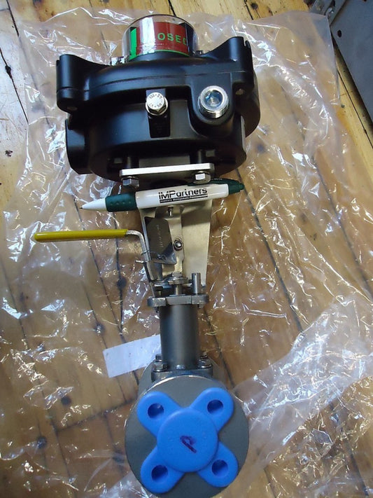 Sharpe 1/2-M50-11-6-B-G-L-LS 1/2" Flanged Ball Valve. Brand New!