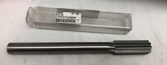 1-1/8" Diam 8-Flute Straight Shank Straight Flute Steel Reamer Yankee 433 1.1250