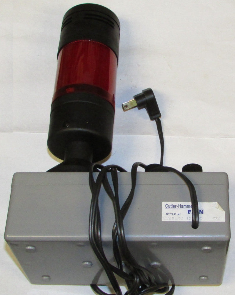 EATON CUTLER HAMMER E26DEMO Stack Light Audible Alarm Sounder Test Unit E26