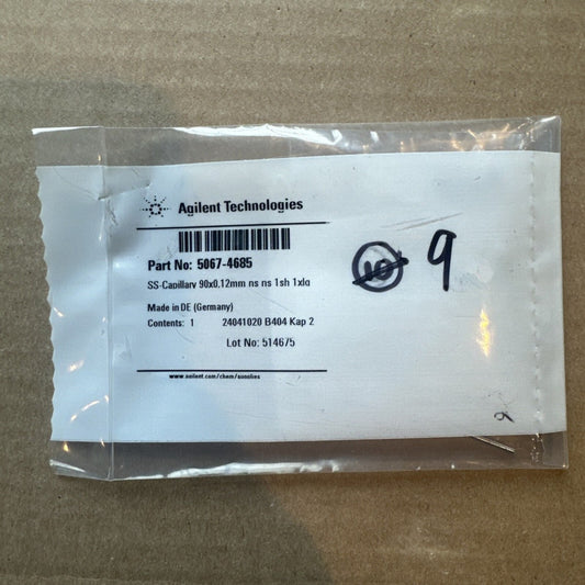 Agilent Technologies 5067-4685 SS-Capillary 90x0.12mm New
