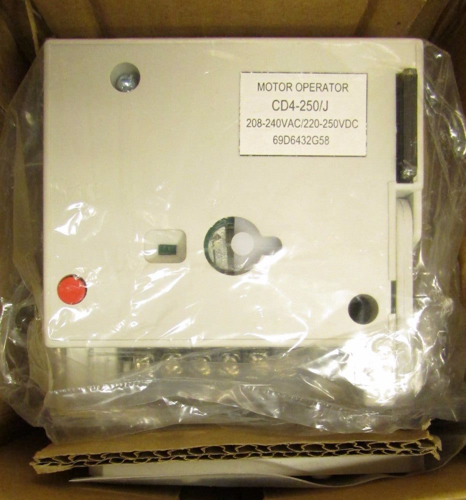Cutler Hammer CD4 250 J  208-240VAC 220-250VDC J Frame Motor Operator 69D6432G58