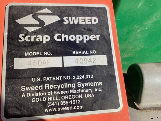 Sweed 450AE Scrap Chopper
