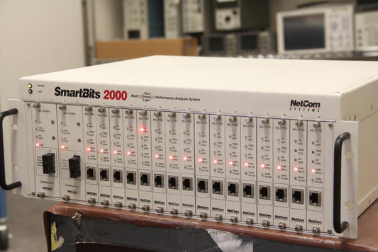 Spirent Netcom SMARTBITS SMB-2000 Mainframe with GX-1405BS (2) ML-7710 (16)