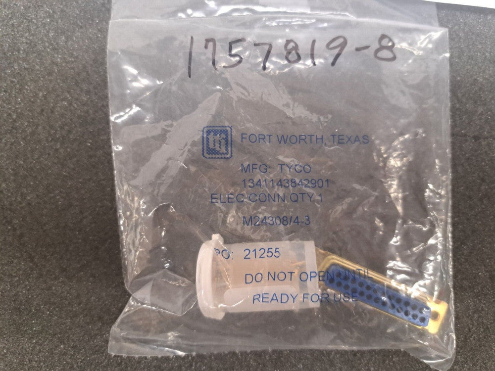 New, Amp/Tyco, 1757819-8, CONN D-SUB PLUG 25POS CRIMP