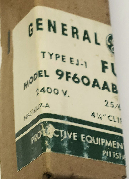 GENERAL ELECTRIC 9F60AAB001 Type EJ-1 2400 VAC 2.75 KV 1E AMP Fuse Size A