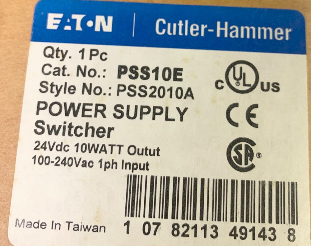 EATON CUTLER HAMMER PSS10E Switching Power Supply PSS10EA
