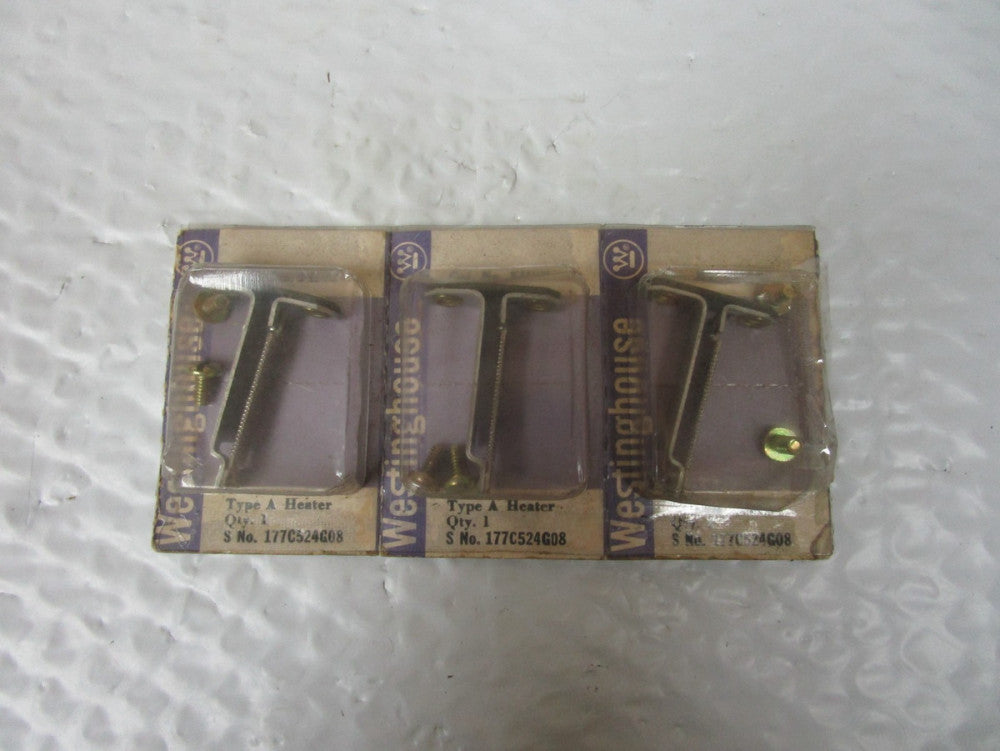 NEW LOT OF 3 WESTINGHOUSE FH08 OVERLOAD HEATER ELEMENT 177C524G08