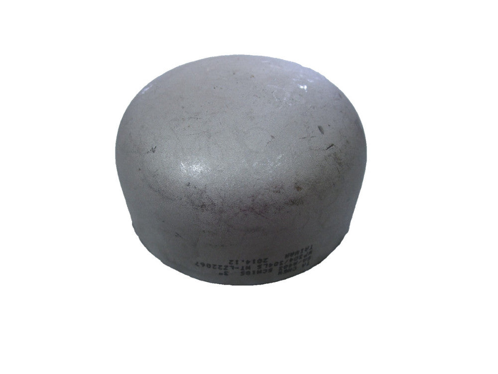 Ta Chen 3" 304 Stainless Butt Weld Cap Schedule 10s SCH 10S