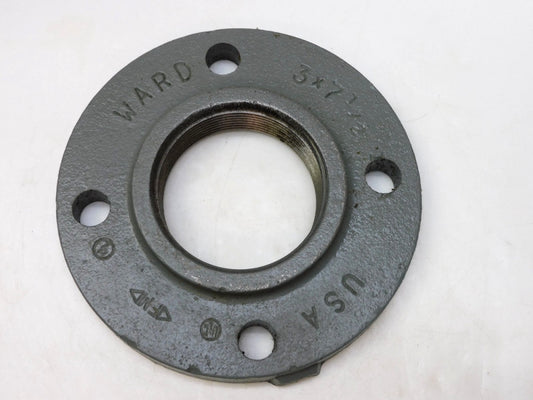 WARD 3X7-1/2 FLANGE 3" NPT THREADED BORE 4 HOLE