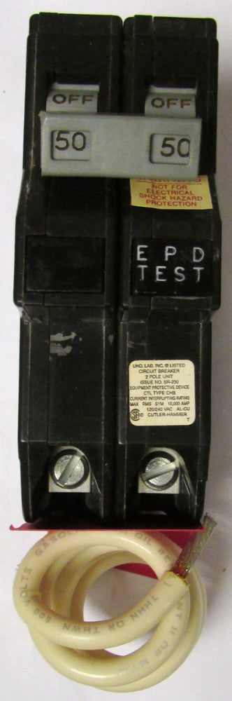 Eaton Cutler Hammer CHB250EPD CH CHB Ground Fault Equipment Protective Breaker 