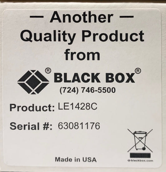 BLACK BOX LE1428C 4 Port Fiber Switch Module 